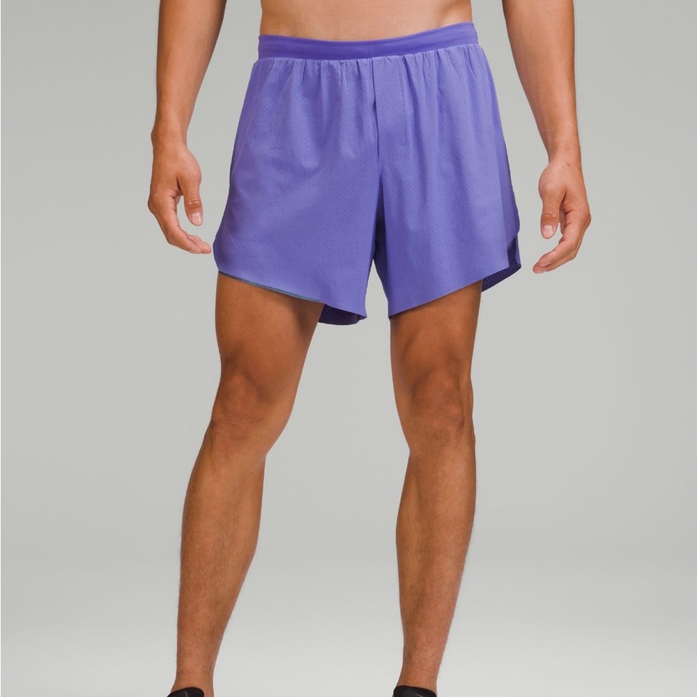 Lululemon running shorts Fast and free 6” lined. Size medium. Color purple